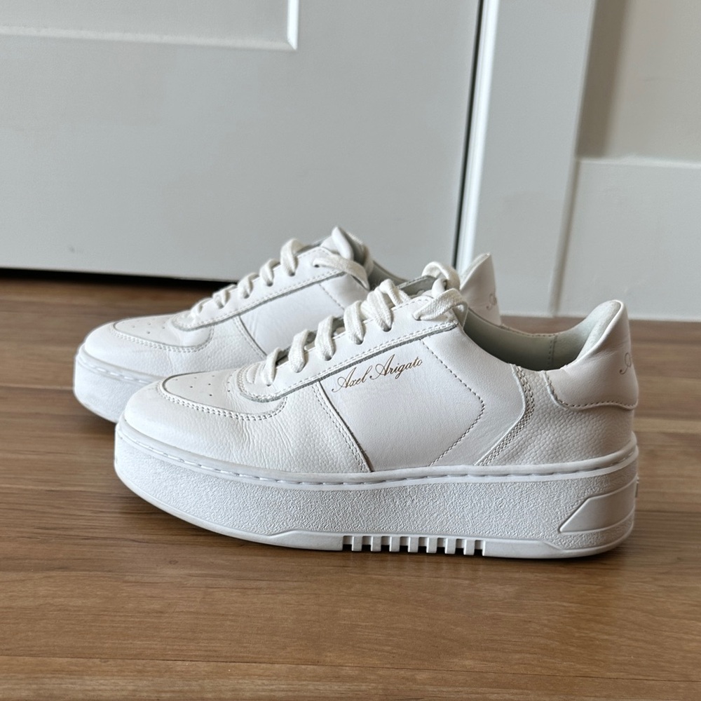 Axel Arigato White Platform Sneakers